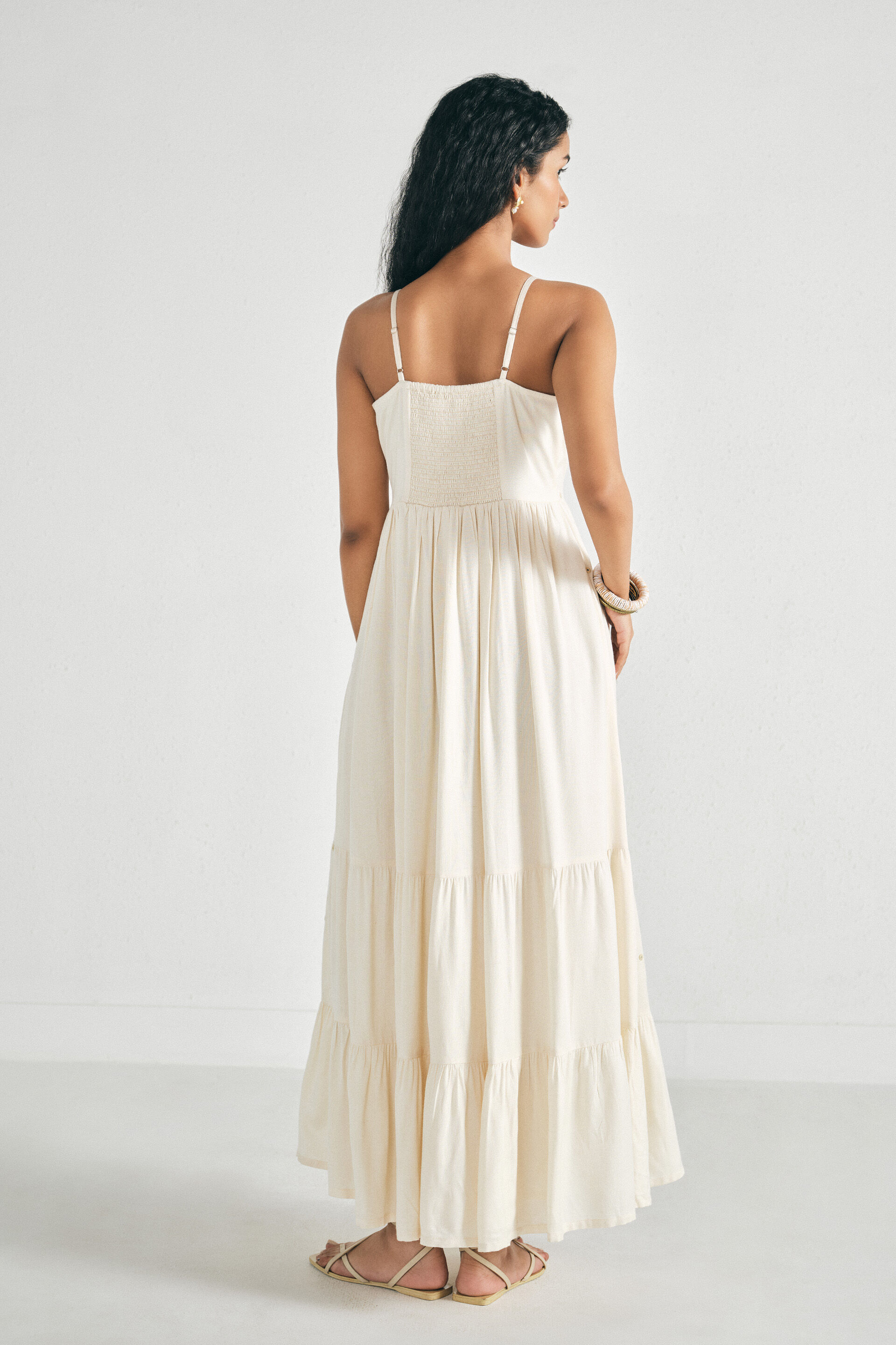 White Magnolia Maxi Dress, Off White, image 6